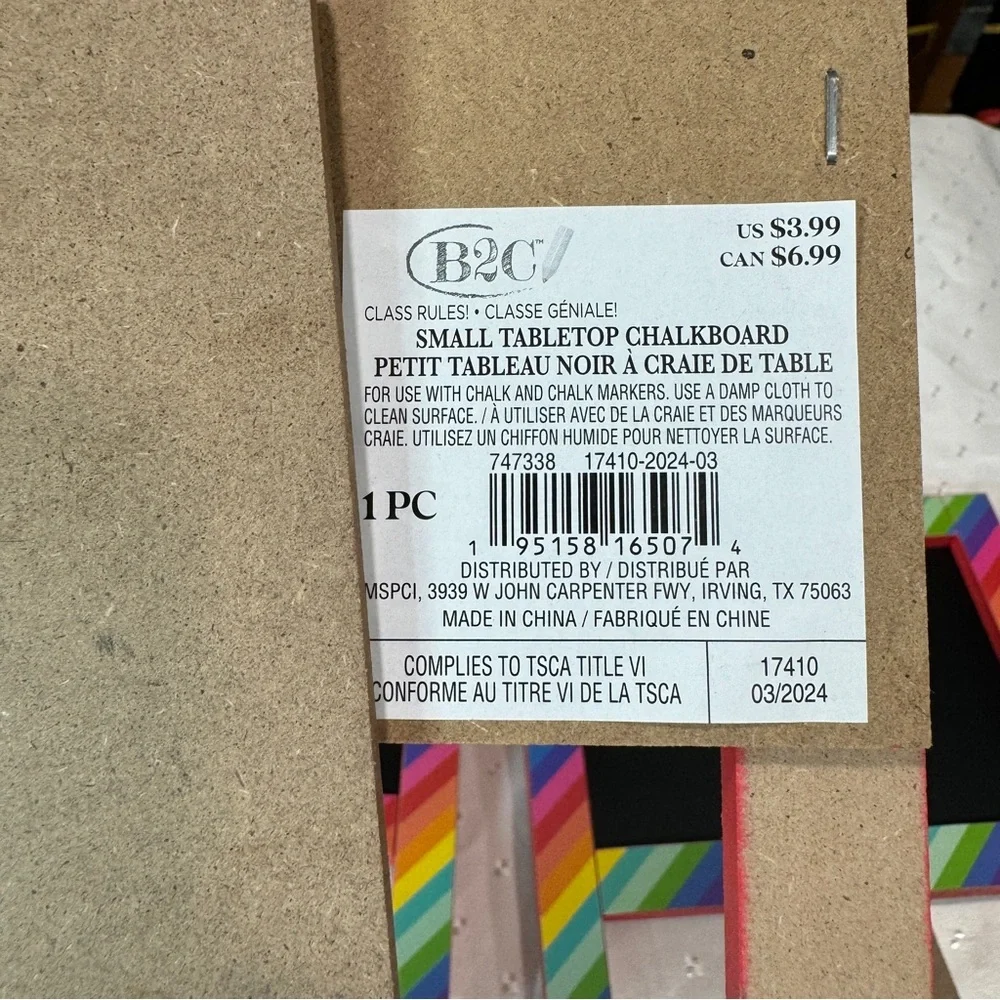 Qty 6 Tabletop Chalkboards Small and Medium